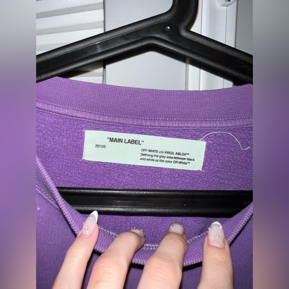 Rare Off White purple peace crewneck - Picture 3 of 3